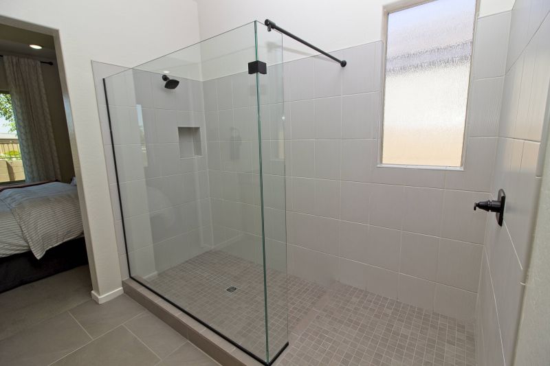 Walk-In Shower with Minimal Framing